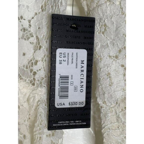 Marciano By Guess Saffron White Lace Bell Sleeve Mini Dress US 2 EU 38 Boho $330 - Picture 9 of 9